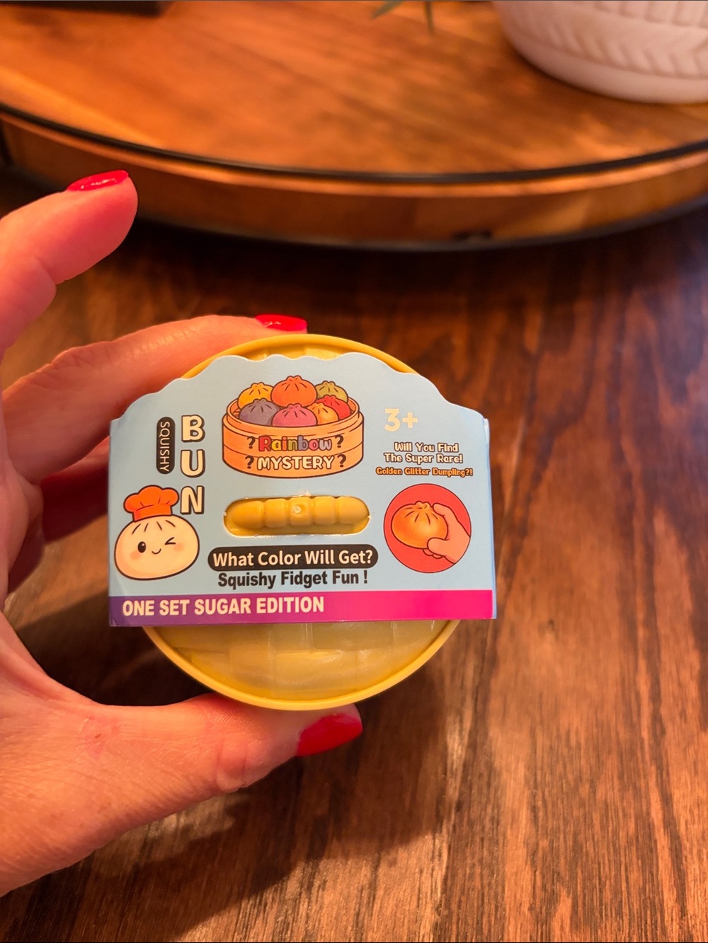 Squishy mini dumpling. "Rainbow 7 Mystery". New in package, unopened